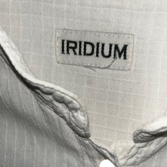 IRDIUM white cotton window pane checkered embroidered tunic smock type t… - Picture 2 of 3